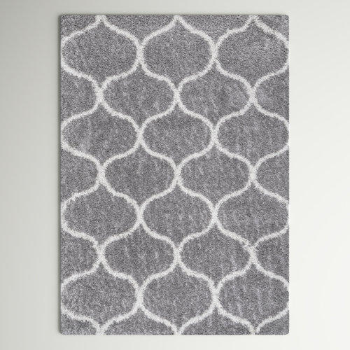 Andover Mills™ Armijo Geometric Gray/Ivory Area Rug & Reviews Wayfair